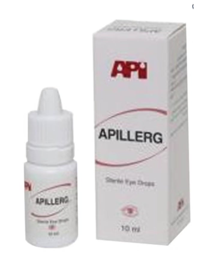 Apillerg Eye Drops 10ml | Lubricating Sterile Ophthalmic Solution | Helps Moisturize & Comfort Dry Eyes | Daily Eye Care